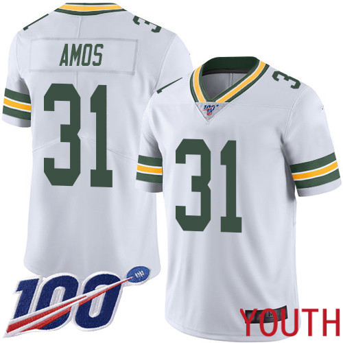 Green Bay Packers Limited White Youth #31 Amos Adrian Road Jersey Nike NFL 100th Season Vapor Untouchable->green bay packers->NFL Jersey